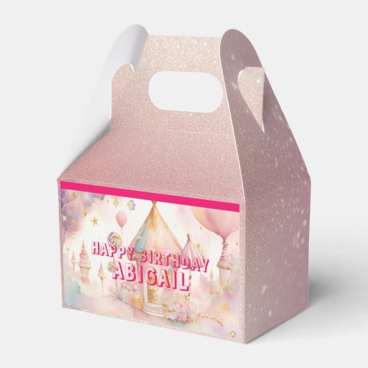 Whimsical Wonders Candyland ontwerp Favor Box Bedankdoosjes (Voorkant Zijde)