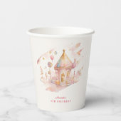 Whimsical wonders candyland Paper cup Papieren Bekers (Achterkant)