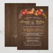 Whimsical Wood & Herfst Foliage Weddenschap Kaart (Voorkant / Achterkant)