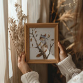 Whimsical Woodland Animal Painting Rustieke Eekhoo Poster