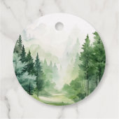 Whimsical Woodland Animals Baby shower Bedankt Bedankjes Labels (Achterkant)