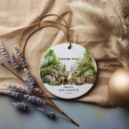 Whimsical Woodland Animals Baby shower Bedankt Bedankjes Labels