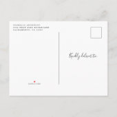 Whimsical Woodland Animals Baby shower per post Uitnodiging Briefkaart (Achterkant)