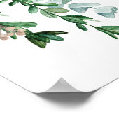 Whimsical Woodland Animals Baby shower Welkom Poster (Hoek)