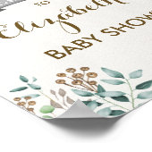 Whimsical Woodland Animals Baby shower Welkom Poster (Hoek)