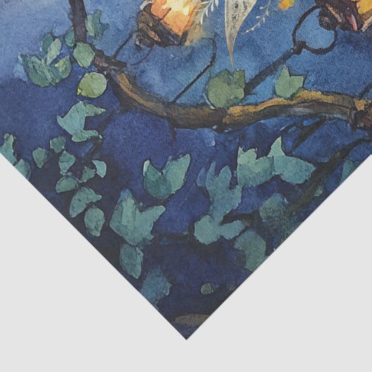 Whimsical Woodland Animals & Fairy Decoupage Paper Tissuepapier (Detail)