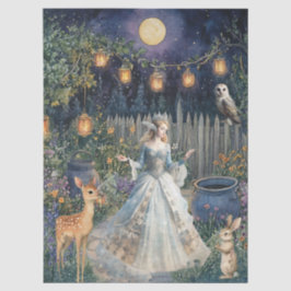 Whimsical Woodland Animals & Fairy Decoupage Paper Tissuepapier