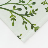 Whimsical Woodland Animals Forest Greenery Nursery Fleece Deken (Hoek)