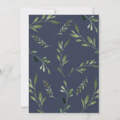 Whimsical Woodland Animals Greenery Baby shower Bedankkaart (Achterkant)