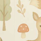 Whimsical Woodland Animals Nursery Wallpaper Behang (Zoom)