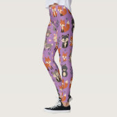 Whimsical Woodland Animals Patroon Leggings (Links)