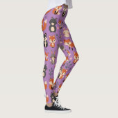 Whimsical Woodland Animals Patroon Leggings (Rechts)