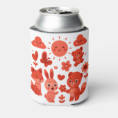 Whimsical Woodland Animals Sun Can Cooler (Blikje Achterkant)