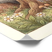 Whimsical Woodland Animals Tea Party Nursery Poster (Hoek)