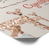 Whimsical Woodland Animals Welcome Sign Poster (Hoek)