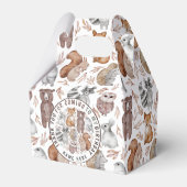 Whimsical Woodland Animals Wild One Bedankdoosjes (Achterkant)