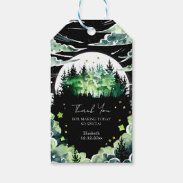 Whimsical Woodland Baby shower Cadeaulabel