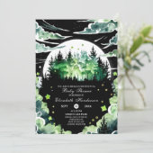 Whimsical Woodland Baby shower Kaart (Staand voorkant)