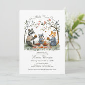Whimsical Woodland Baby shower Kaart (Staand voorkant)