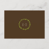 Whimsical Woodland Cat & Fox Wedding Informatiekaartje (Achterkant)