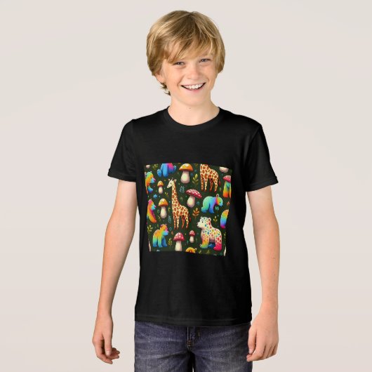Whimsical Woodland Creatures Kinder T-shirt (Voorkant volledig)