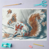 Whimsical Woodland Decoratieve Eekhoorn Decoupage Tissuepapier (Craft)