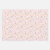 Whimsical Woodland Deer en Leaves Wrapping Paper (Voorkant 3)