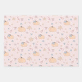 Whimsical Woodland Deer en Leaves Wrapping Paper (Voorkant 2)
