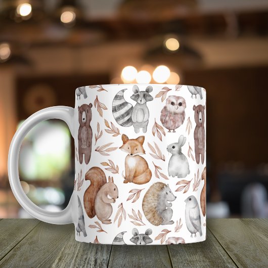 Whimsical Woodland dieren patroon Koffiemok