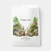 Whimsical Woodland Forest Animals Baby shower Bedankzakje (Voorkant)