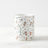 Whimsical Woodland Forest Baby Animals & Greenery Koffiemok (Center)