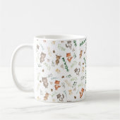 Whimsical Woodland Forest Baby Animals & Greenery Koffiemok (Links)