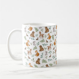 Whimsical Woodland Forest Greenery Animals Koffiemok