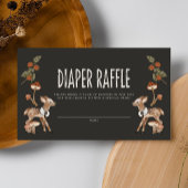 Whimsical Woodland Forest Luier Raffle Informatiekaartje