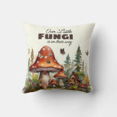 Whimsical Woodland Forest Mushroom Baby shower Kussen (Achterkant)