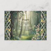 Whimsical Woodland Forest Raffle Diapper Informatiekaartje (Voorkant)