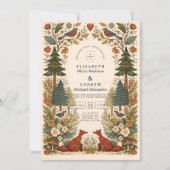 Whimsical Woodland Forest Wedding Kaart (Voorkant)