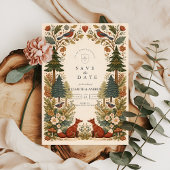 Whimsical Woodland Forest Wedding Save The Date