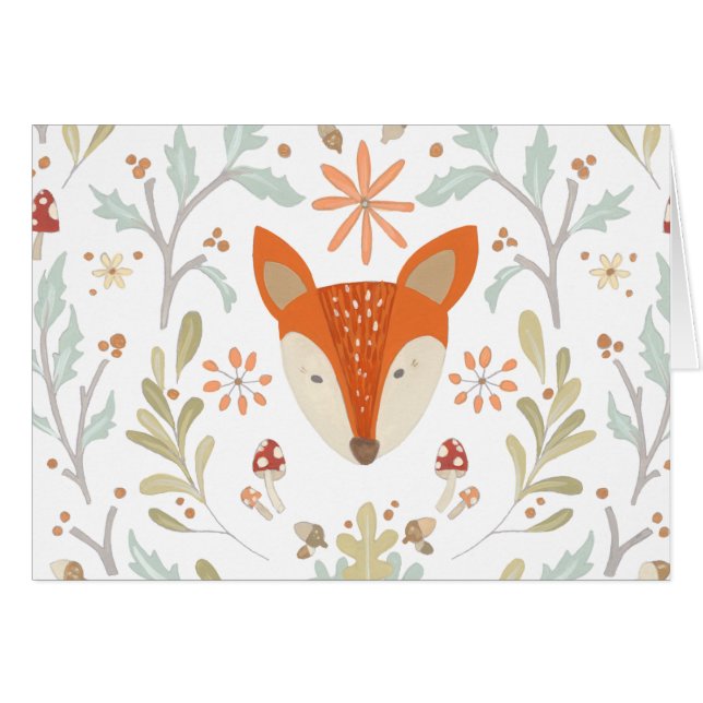 Whimsical Woodland Fox (Voorkant Horizontaal)