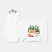 Whimsical Woodland Fox Baby shower Bedankdoosjes (Uitgevouwen)