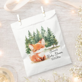 Whimsical Woodland Fox Baby shower Bedankzakje