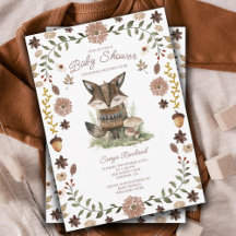 Whimsical Woodland Fox Baby shower