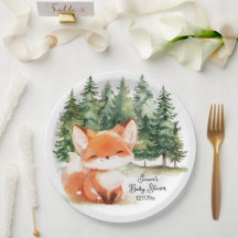 Whimsical Woodland Fox Baby shower