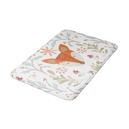Whimsical Woodland Fox Badmat (Gekanteld)