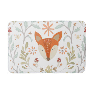 Whimsical Woodland Fox Badmat