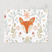 Whimsical Woodland Fox Briefkaart (Voorkant)