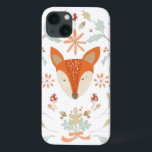 Whimsical Woodland Fox Case-Mate iPhone Case<br><div class="desc">Houtvos met groene bladeren. Artiest: June Erica Vess. Afbeelding-ID: 105549D.</div>