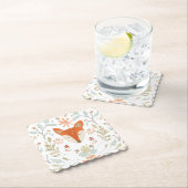 Whimsical Woodland Fox Kartonnen Onderzetters (Insitu)