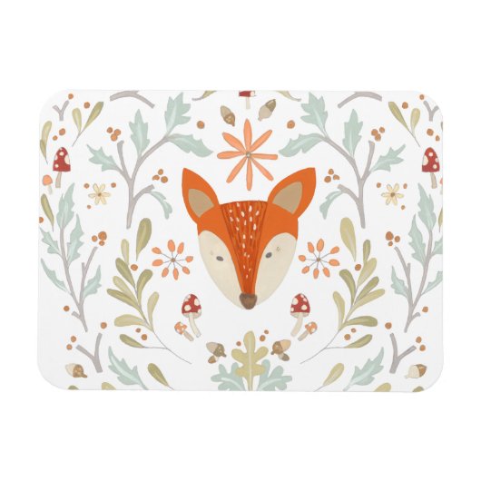 Whimsical Woodland Fox Magneet (Horizontaal)