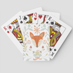 Whimsical Woodland Fox Pokerkaarten